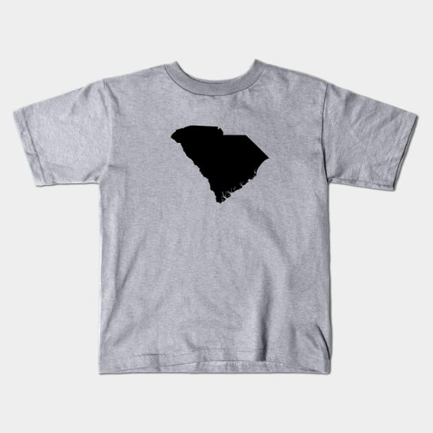 South Carolina Black Kids T-Shirt by AdventureFinder